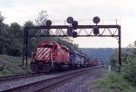 CP 5689 North, under the old Pennsy signal bridge